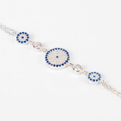 Armband Triple-Engelsauge Silber 925