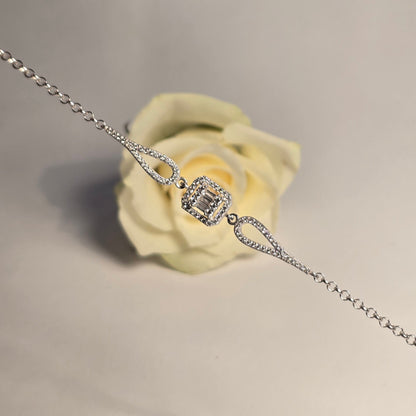 Armband Quadratisches Ornament Silber 925