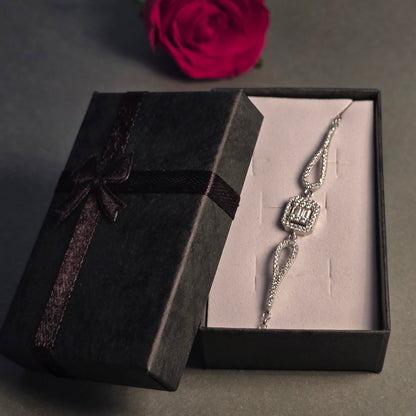 Armband Quadratisches Ornament Silber 925