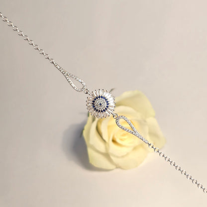 Armband Engelsauge-Rosette Silber 925