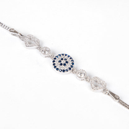 Armband Engelsauge mit Herzen Silber 925