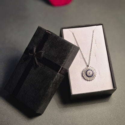 Halskette Engelsauge-Rosette Silber 925