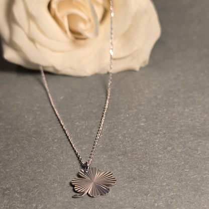 Halskette Kleeblatt Silber 925