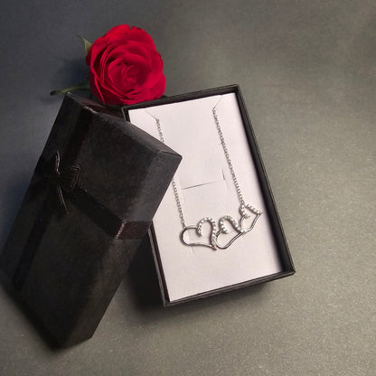 Halskette 3-Herzen Silber 925