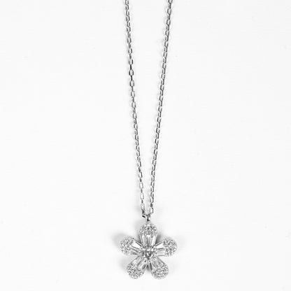 Halskette Blume Silber 925