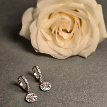 Ohrringe Kristall-rundschliff Silber 925