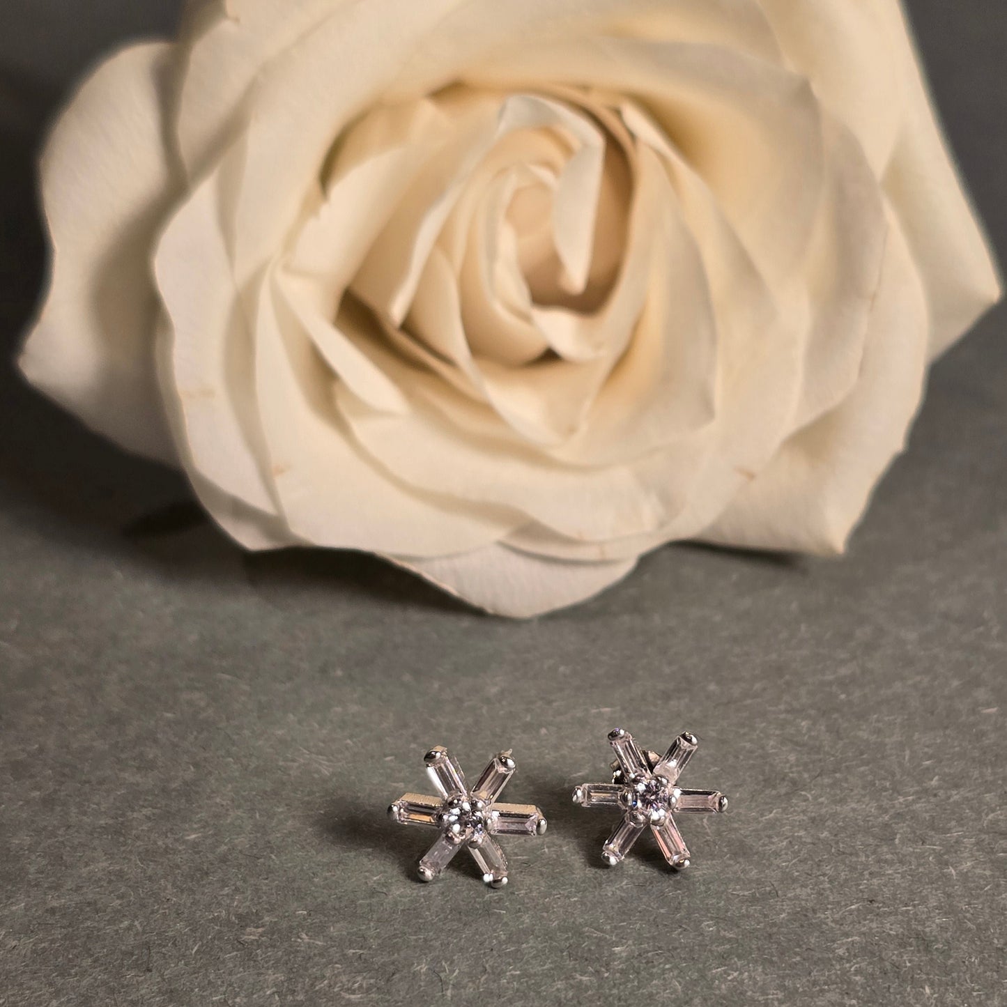 Ohrstecker Flower Silber 925