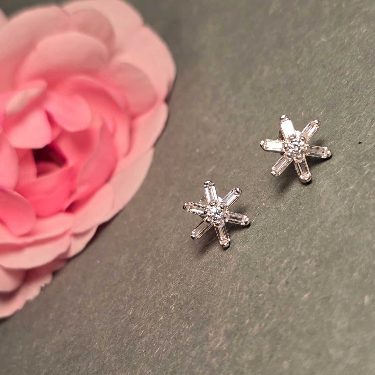 Ohrstecker Flower Silber 925