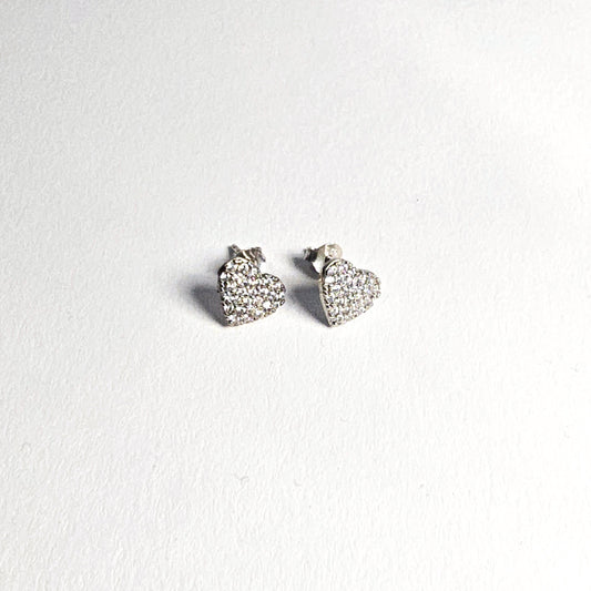 Ohrstecker Heart Silber 925