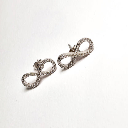 Ohrstecker Infinity Silber 925