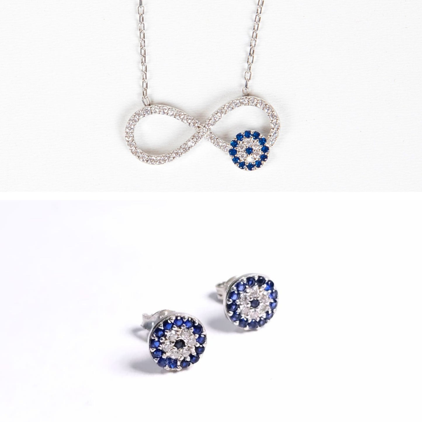 Schmuckset Infinity-Engelsauge Silber 925