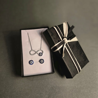 Schmuckset Infinity-Engelsauge Silber 925