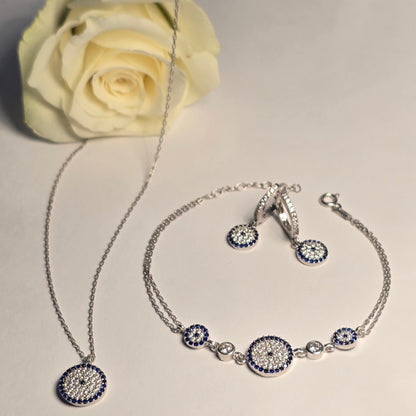 Schmuckset Engelsauge 3-teilig Silber 925