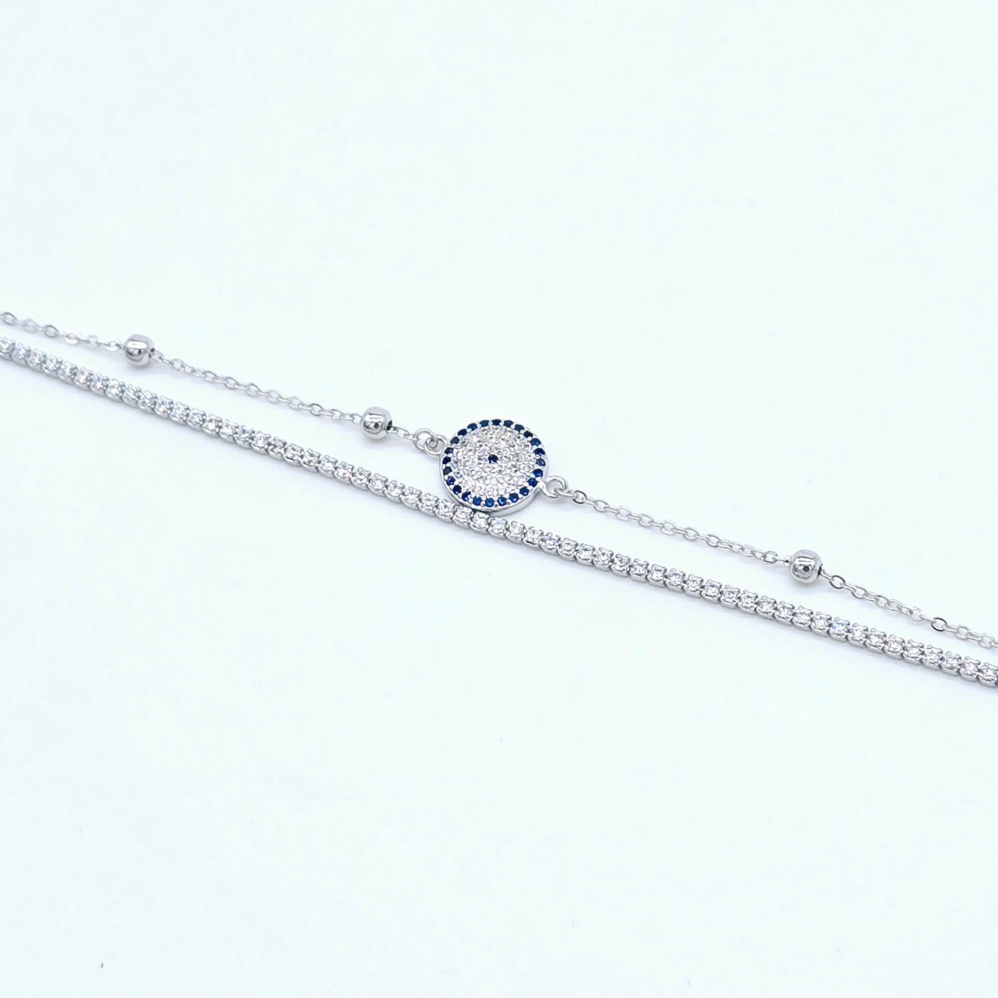 Armband Nazar Zirkonia fein Silber 925