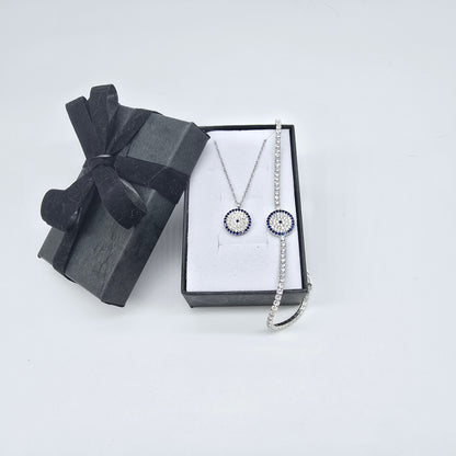 Schmuckset Zirkonia Nazar Silber 925