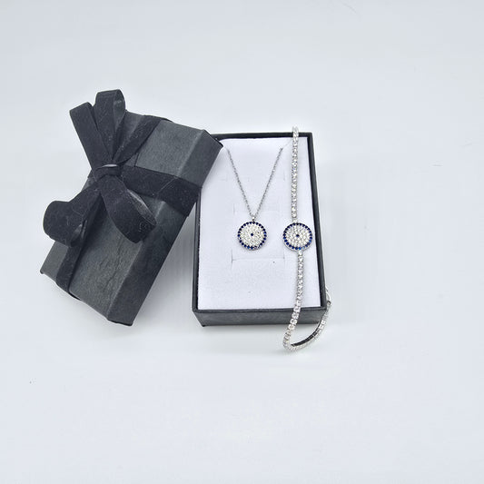 Schmuckset Zirkonia Nazar Silber 925