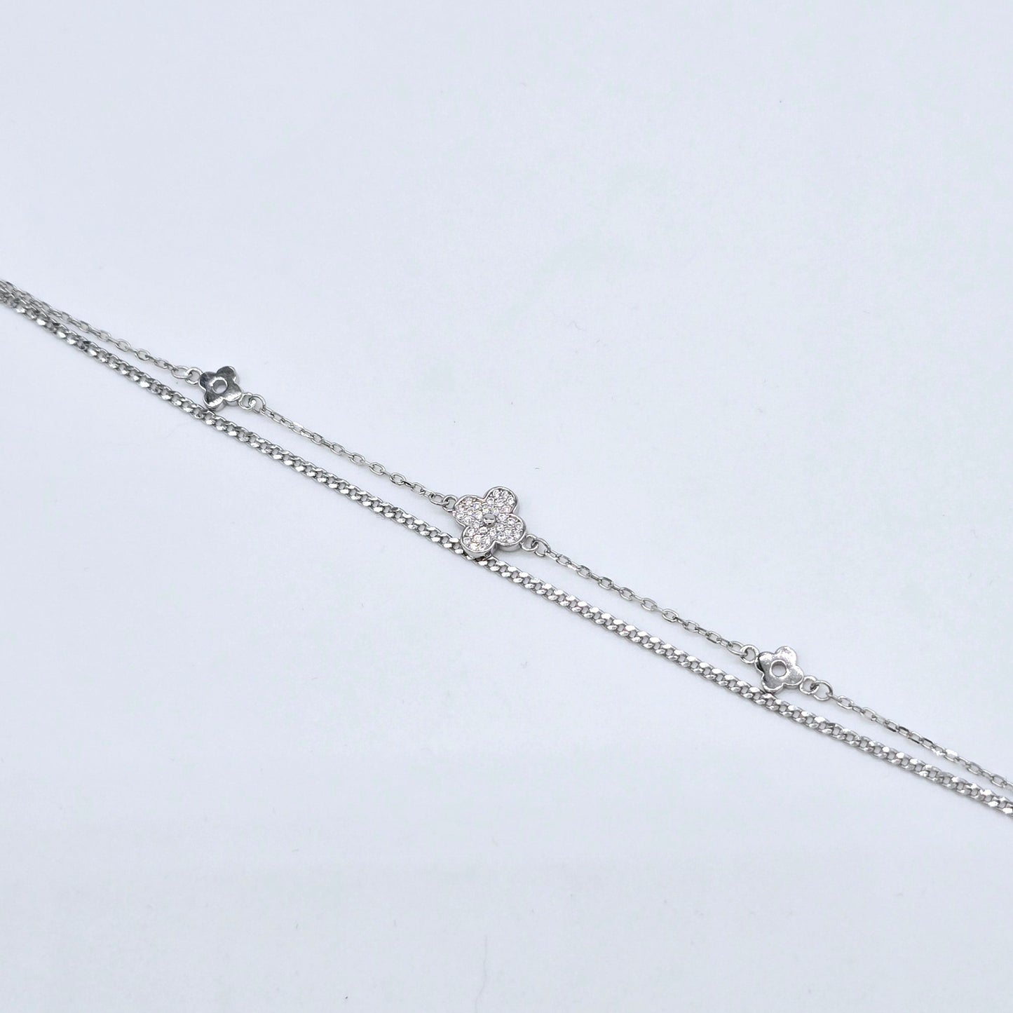 Armband Kleeblatt Silber 925