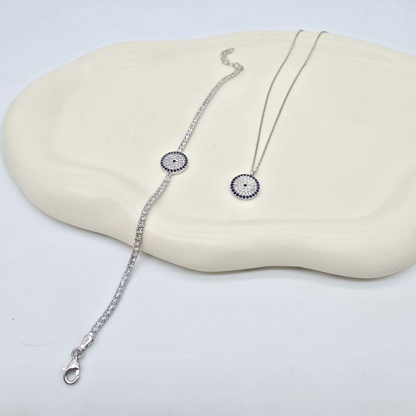 Schmuckset Zirkonia Nazar Silber 925