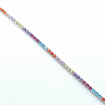 Armband ZIRKONIA mehrfarbig Silber 925